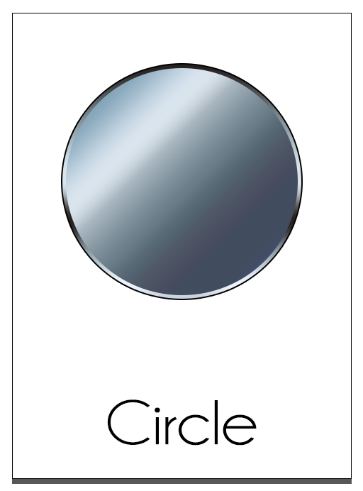 Circle LED mirror