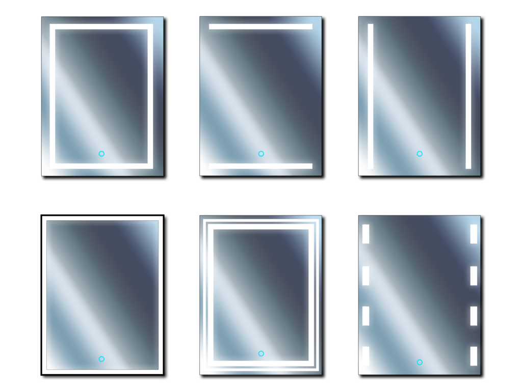 Example of front lighting configurations Front Lighted Different Configurations
