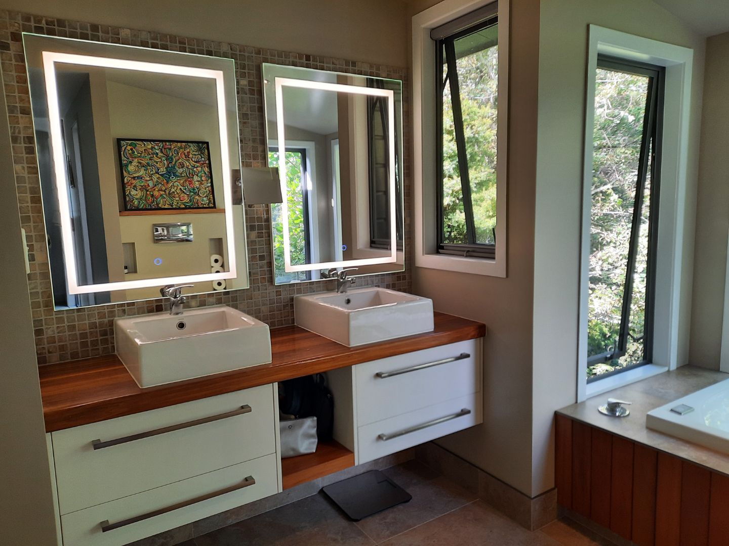 Front lighted LED Mirror