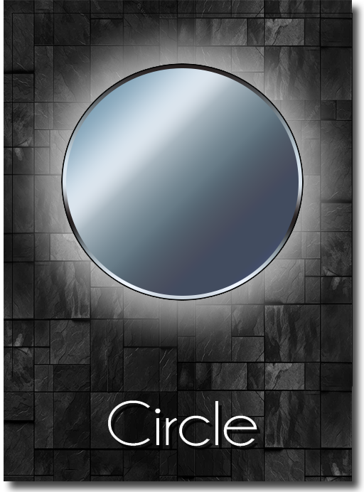 Circle LED mirror shape guide