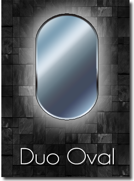 Pill shape LED mirror shape guide