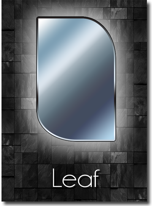 Leaf shaped mirror shape guide