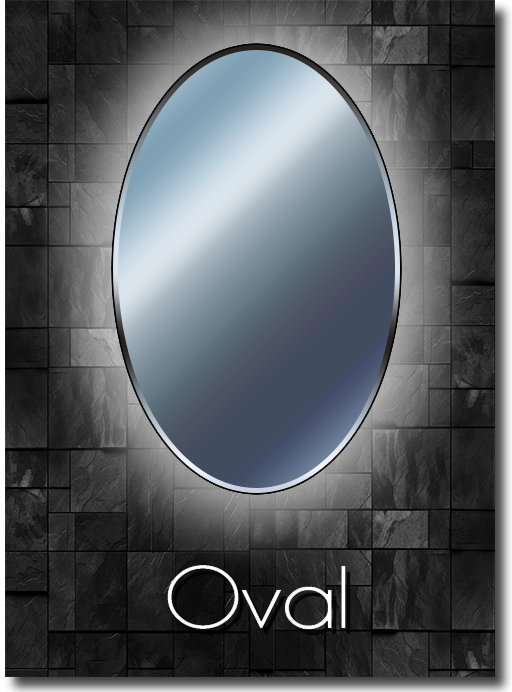 Oval shaped mirror shape guide